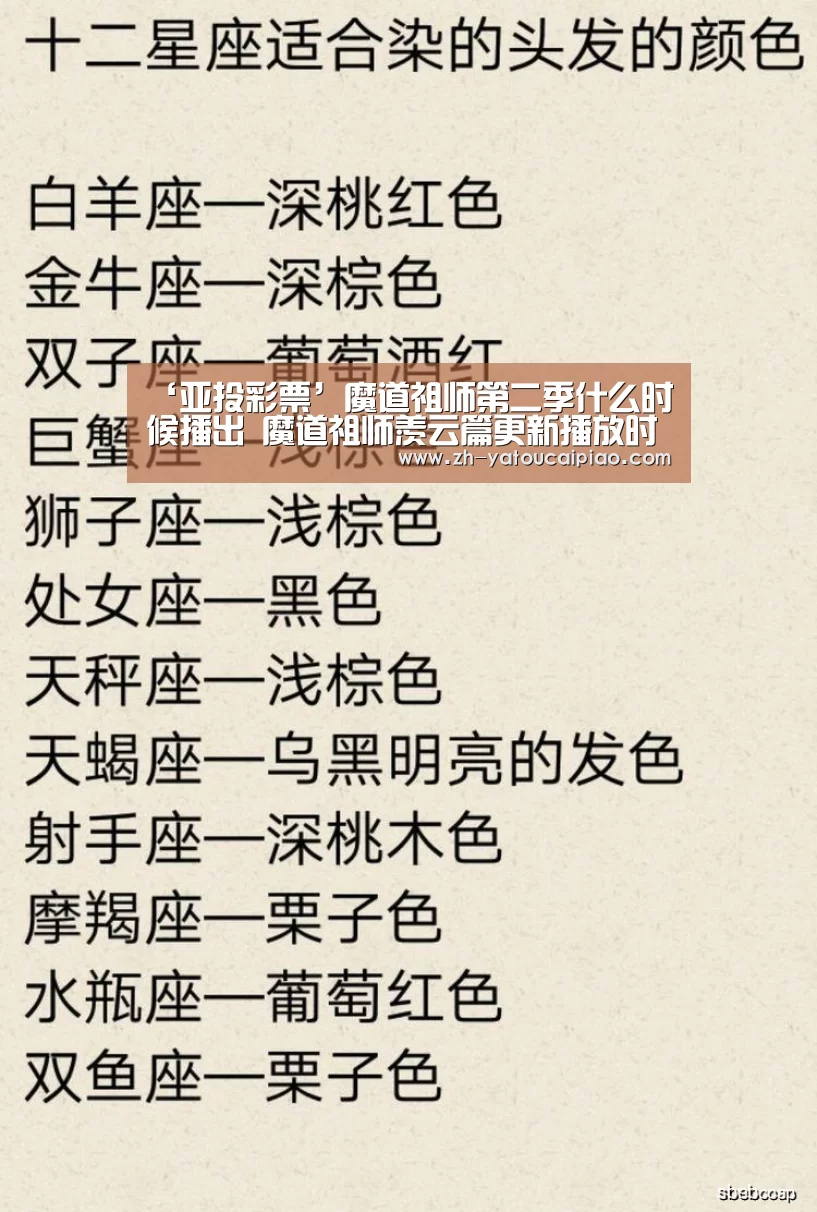 ‘亚投彩票’魔道祖师第二季什么时候播出 魔道祖师羡云篇更新播放时间(图2) 亚投彩票